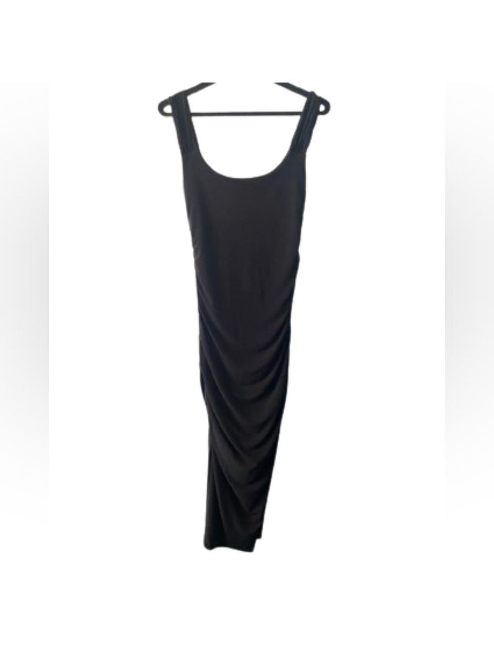 Guess sleeveless bodycon streched  midi dress color black size medium